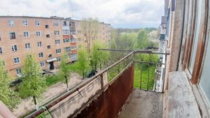 Фото вид с балкона 1 комнатная Квартира в Жилетово 4 этаж Продажа.
