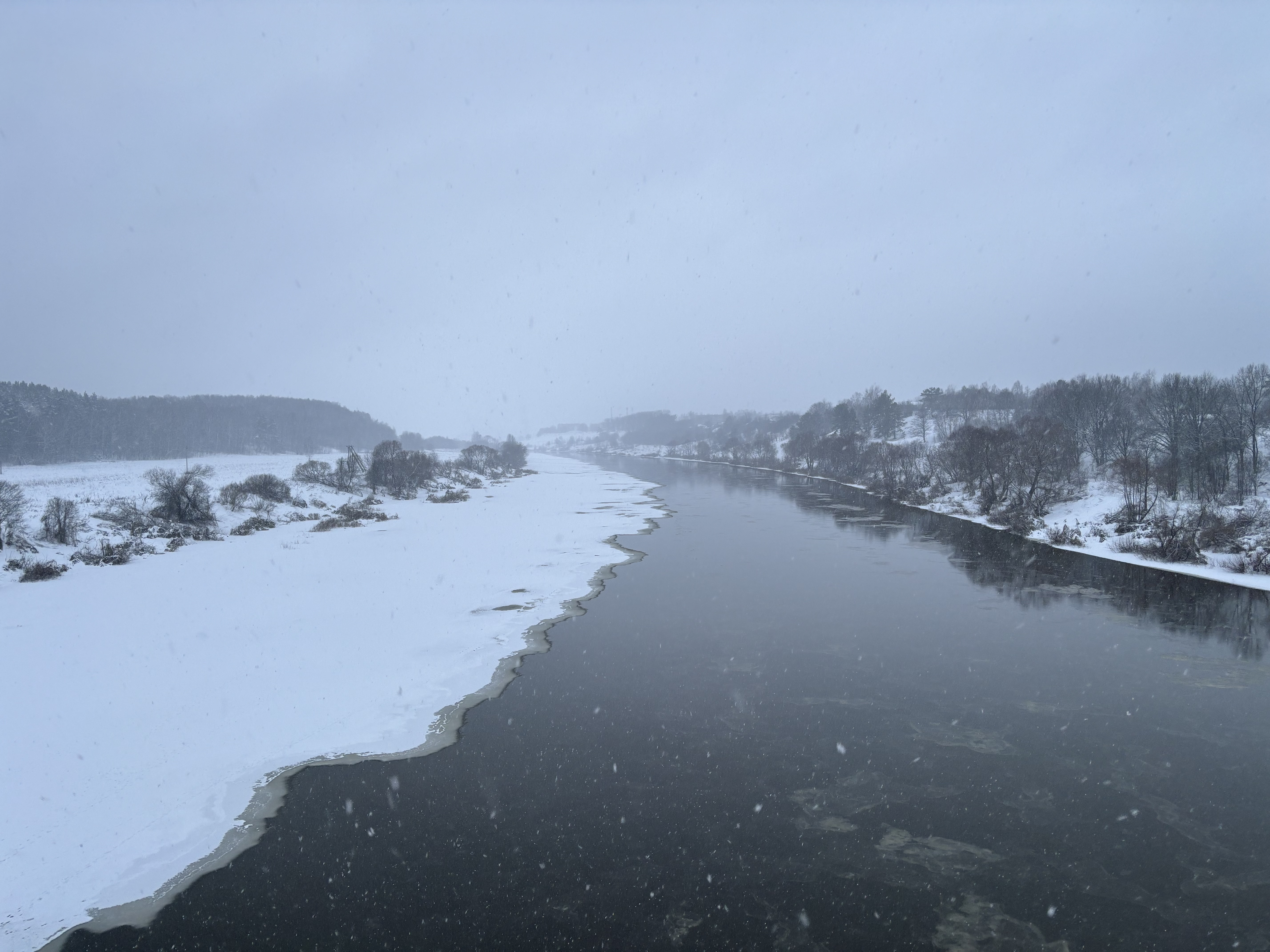 Фото река Угра Зима